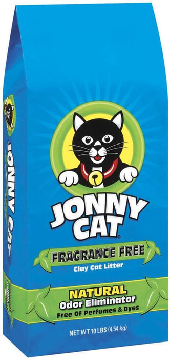 Jonny Cat Fragrance Free Clay with Natural Odor Eliminator Cat Litter 10 lb