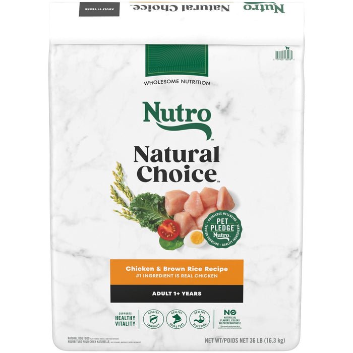 Nutro Products Natural Choice Adult Dry Dog Food Chicken & Brown Rice 36lb