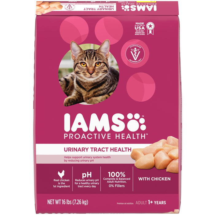 IAMS Proactive Health Urinary Tract Health Adult Dry Cat Food Chicken 16lb