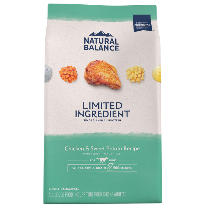 Natural Balance Pet Foods Limited Ingredient Grain Free Dry Dog Food Chicken & Sweet Potato 24lb