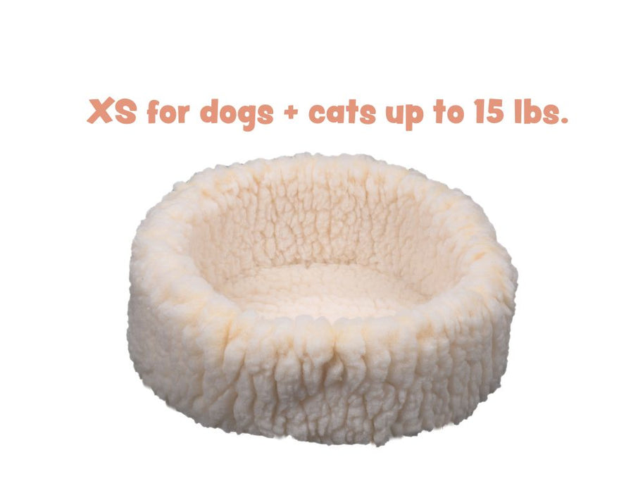 HuggleHounds HuggleFleece® HuggleSnuggler™ Cat & Dog Beds, Extra Small