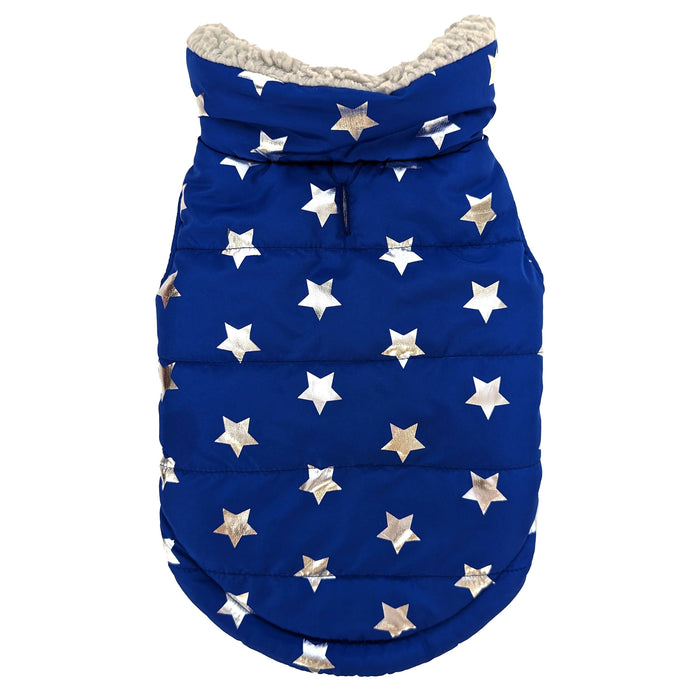 Fashion Pet Starry Night Coat Blue XL