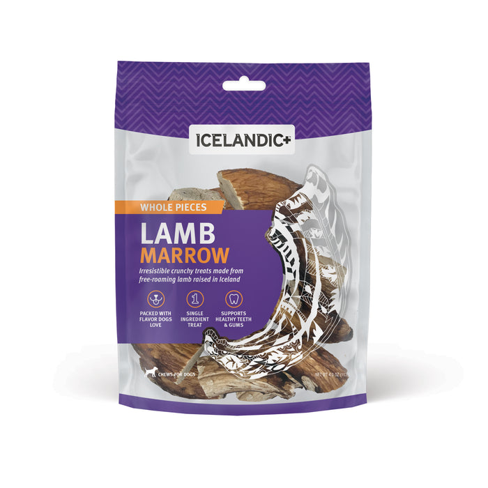 Icelandic+ Lamb Marrow Dog Treat Whole Pieces 4.0oz - Image 2