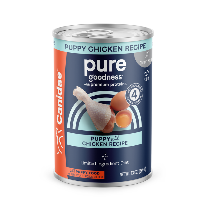 CANIDAE PURE Goodness Grain-Free LID Canned Puppy Food Chicken 13oz