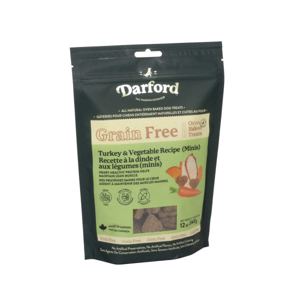 Darford Grain Free Dog Biscuits Turkey Recipe Mini 12 oz