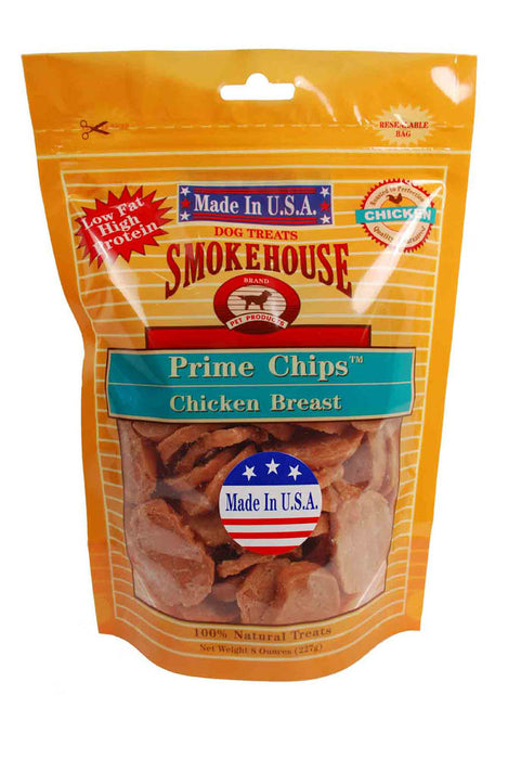 Smokehouse USA Made Prime Chips Dog Treat Chicken 8 oz