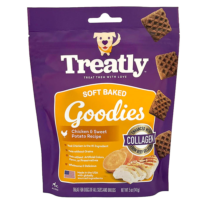 Treatly Soft Baked Goodies Dog Treats Chicken & Sweet Potato 5oz