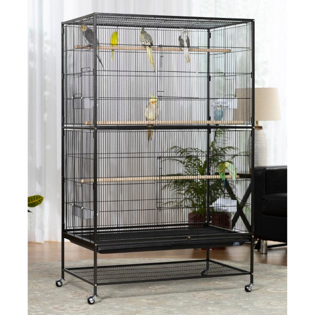 Prevue Pet Products Extra Large Flight Bird Cage, Black