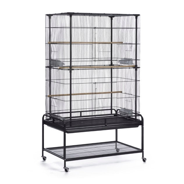 Prevue Pet Products Playtop Flight Cage with Stand, Black