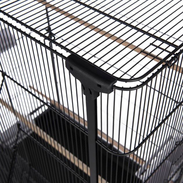 Prevue Pet Products Playtop Flight Cage with Stand, Black
