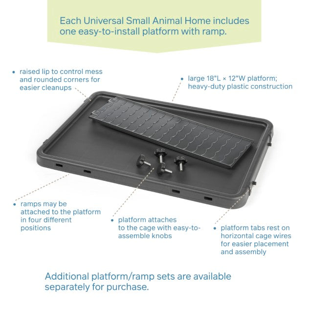 Prevue Pet Products Small Animal Home Universal / Cottage, Dark Gray