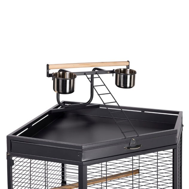 Prevue Pet Products Corner Cage with Playtop