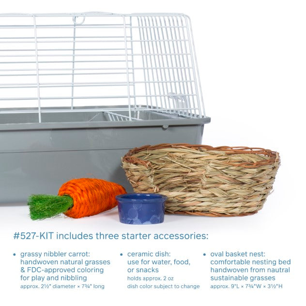 Prevue Pet Products Bella Rabbit Cage Kit, Gray