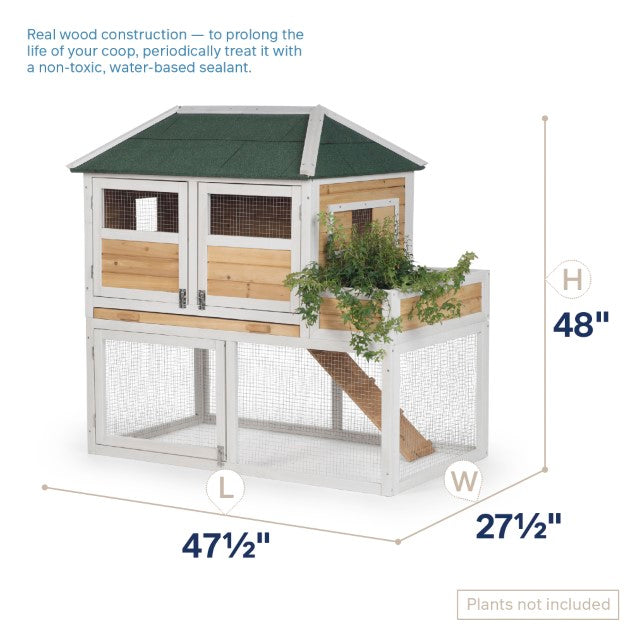 Prevue Pet Products Chicken Coop with Herb Planter
