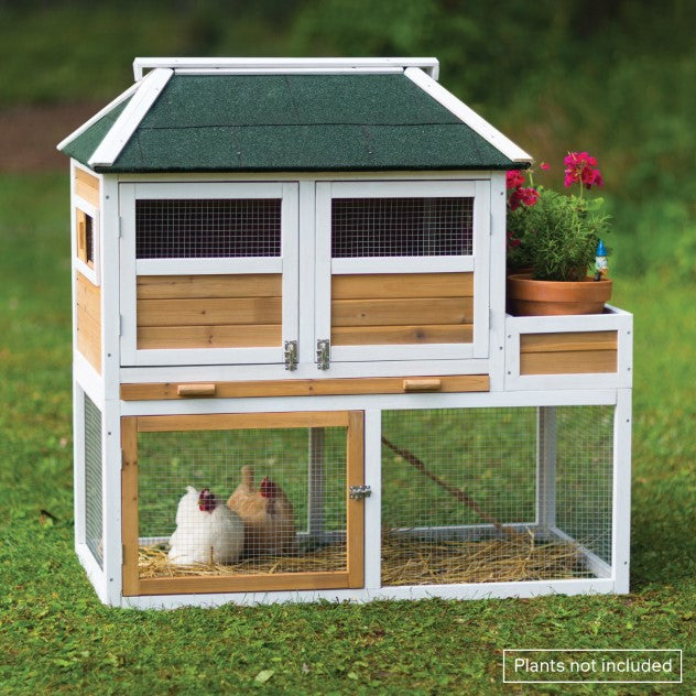 Prevue Pet Products Chicken Coop with Herb Planter