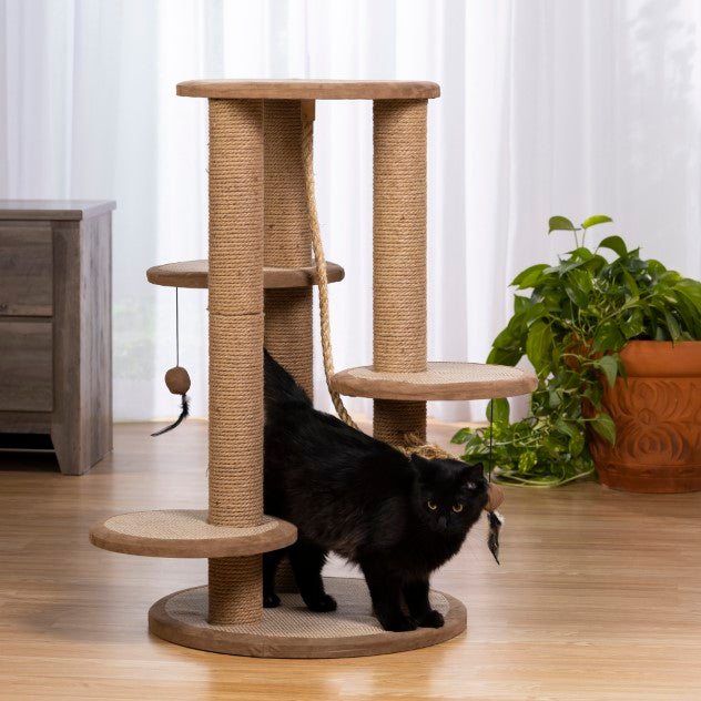 Prevue Pet Products Kitty Power Paws Multi-Tier Cat Scratching Post, 37" H