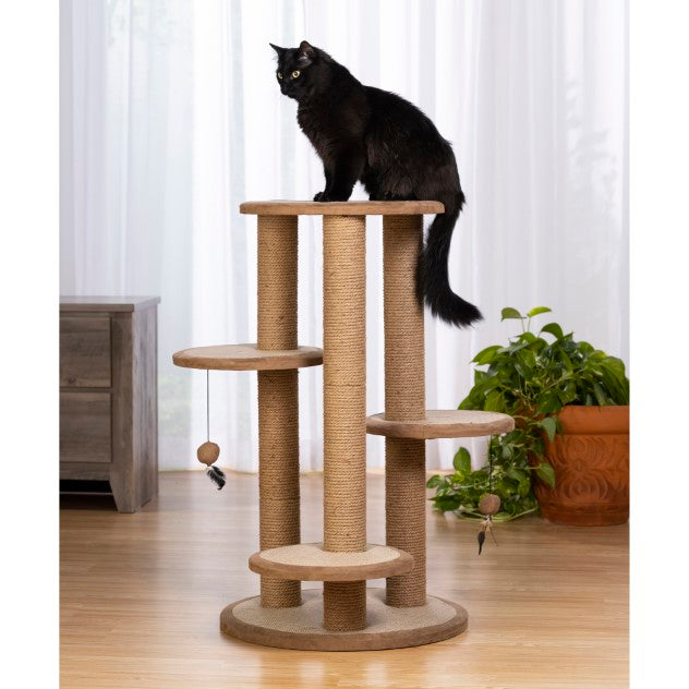 Prevue Pet Products Kitty Power Paws Multi-Tier Cat Scratching Post, 37" H