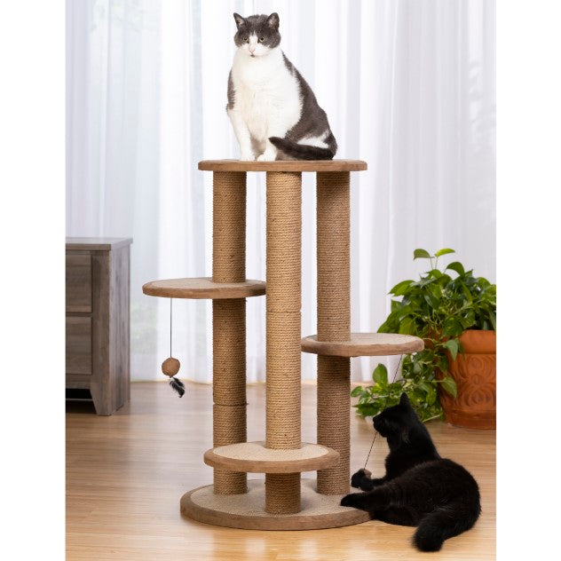 Prevue Pet Products Kitty Power Paws Multi-Tier Cat Scratching Post, 37" H