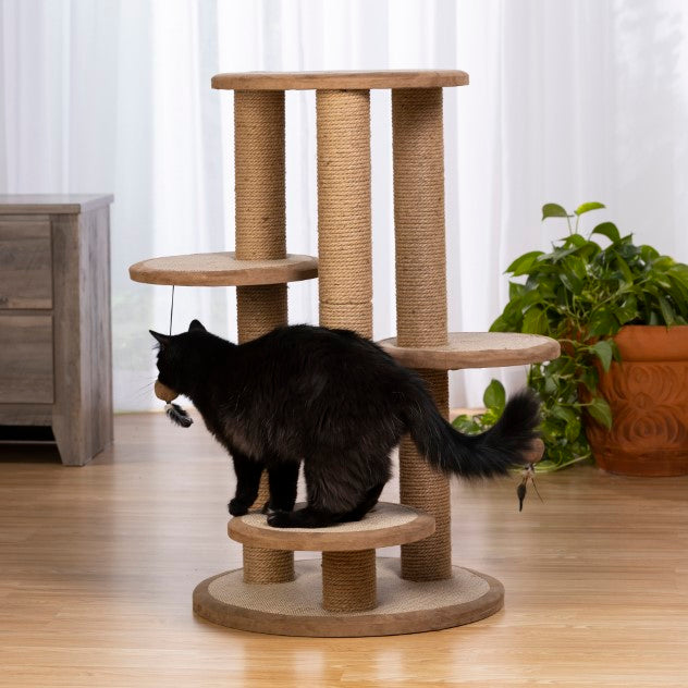 Prevue Pet Products Kitty Power Paws Multi-Tier Cat Scratching Post, 37" H