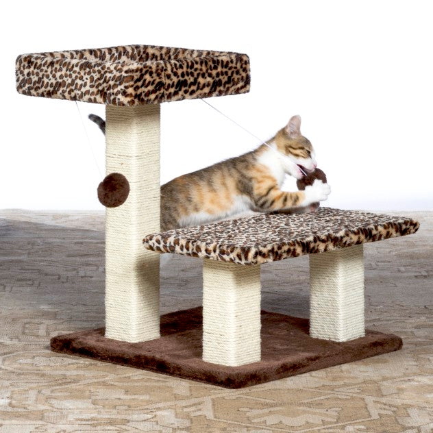 Prevue Pet Products Kitty Power Paws Leopard Terrace for Cats
