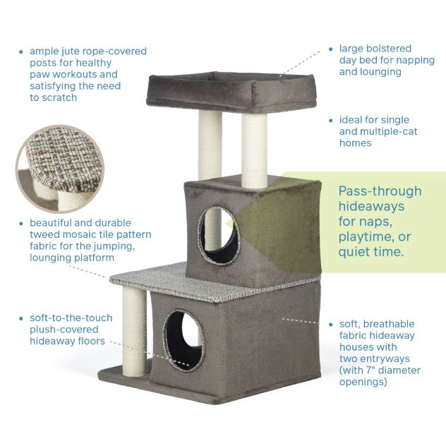 Prevue Pet Products Kitty Power Paws Mod Lounge Cat Tower