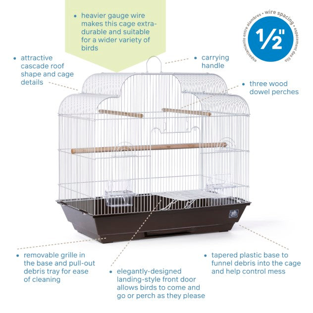 Prevue Pet Products Keet/Tiel Cascade Roof Bird Cage