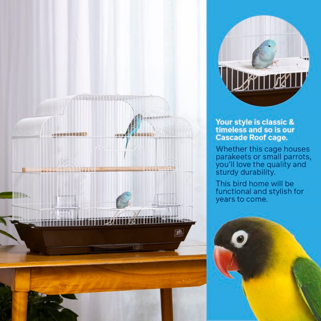 Prevue Pet Products Keet/Tiel Cascade Roof Bird Cage
