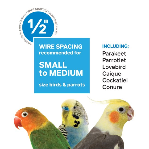 Prevue Pet Products Keet/Tiel Cascade Roof Bird Cage