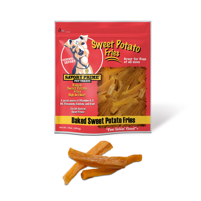 Savory Prime Baked Sweet Potato Fries Dog Treat 16oz