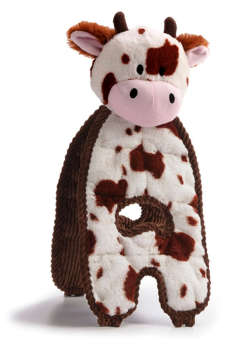 Charming Pet Products Cuddle Tug Cozy Cow Dog Toy