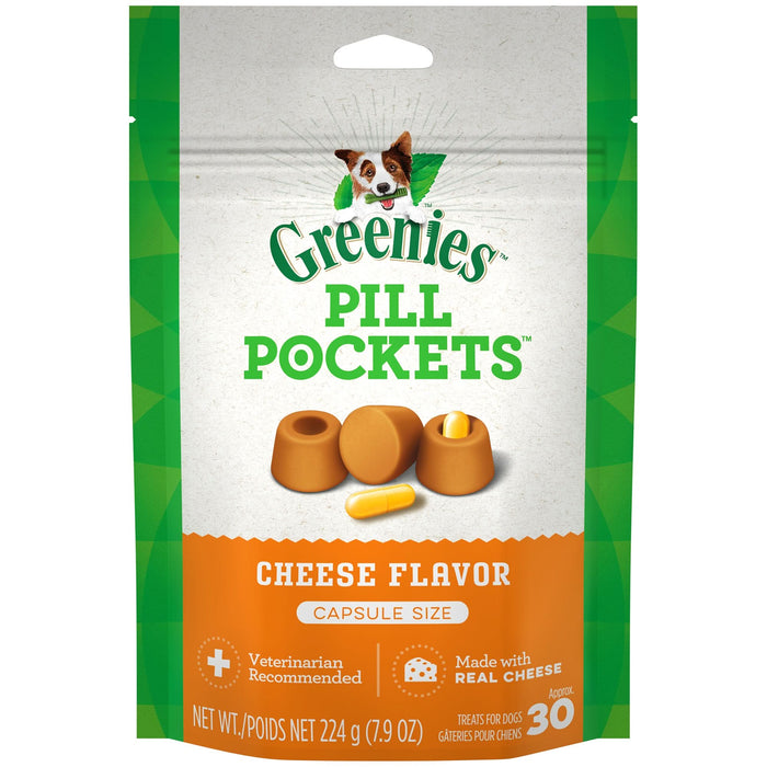 Greenies Pill Pockets for Capsules Cheese 30ct 7.9 oz