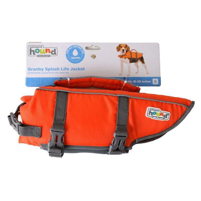 Outward Hound Pet Saver Life Jacket - Orange & Black - AnimalWiz.com