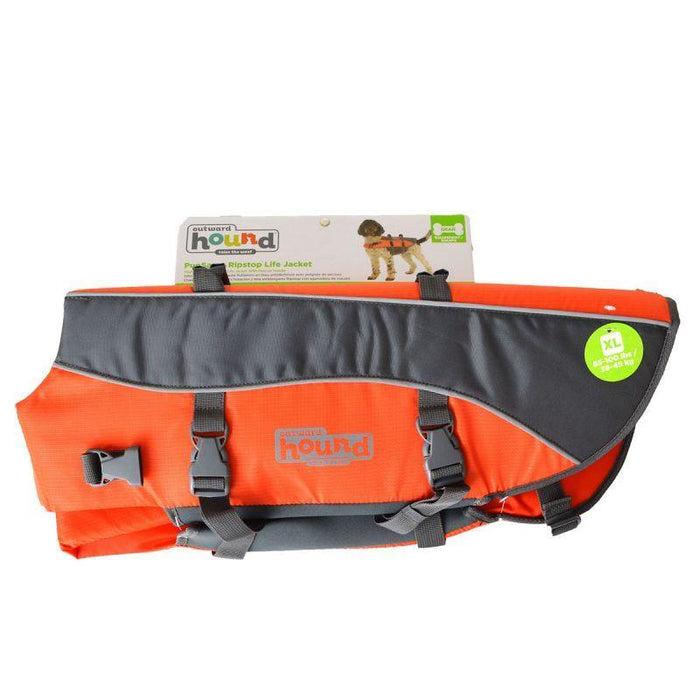 Outward Hound Pet Saver Life Jacket - Orange & Black - AnimalWiz.com