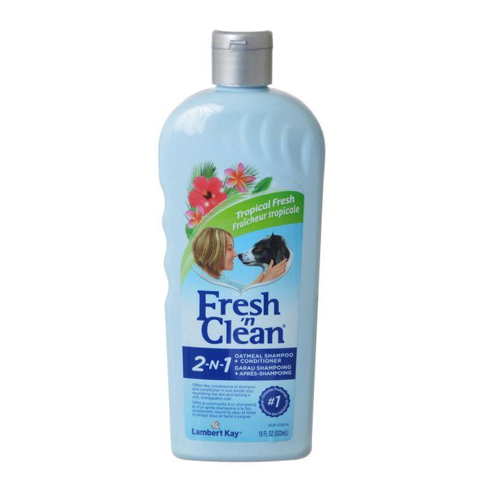 Fresh 'n Clean 2-in-1 Oatmeal & Baking Soda Conditioning Shampoo - Tropical Scent - AnimalWiz.com