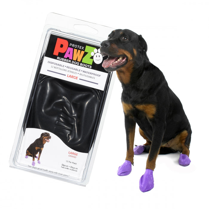 Pawz Black Dog Boots - AnimalWiz.com