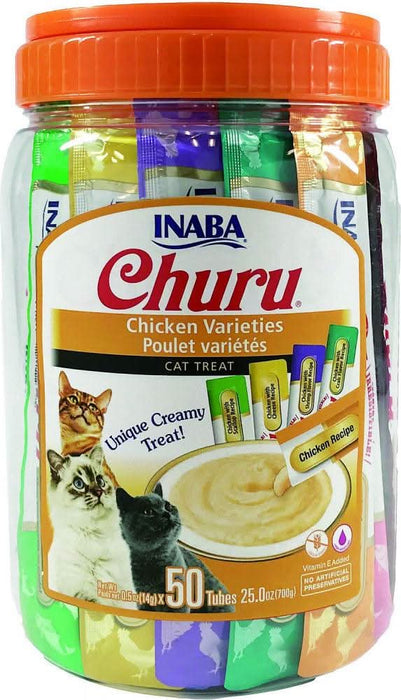 Inaba Churu Chicken Puree Cat Treat Variety Pack - AnimalWiz.com