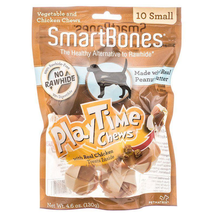 SmartBones PlayTime Chews for Dogs - Peanut Butter - AnimalWiz.com