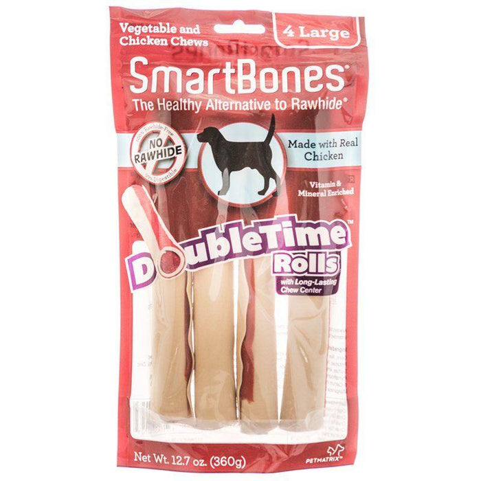 SmartBones DoubleTime Roll Chews for Dogs - Chicken - AnimalWiz.com