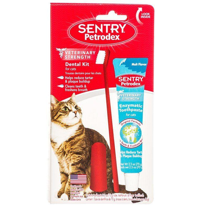 Petrodex Dental Kit for Cats with Enzymatic Toothpaste - AnimalWiz.com