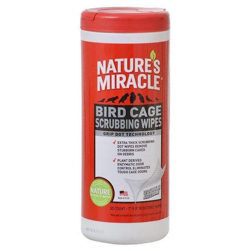 Nature's Miracle Bird Cage Scrubbing Wipes - AnimalWiz.com