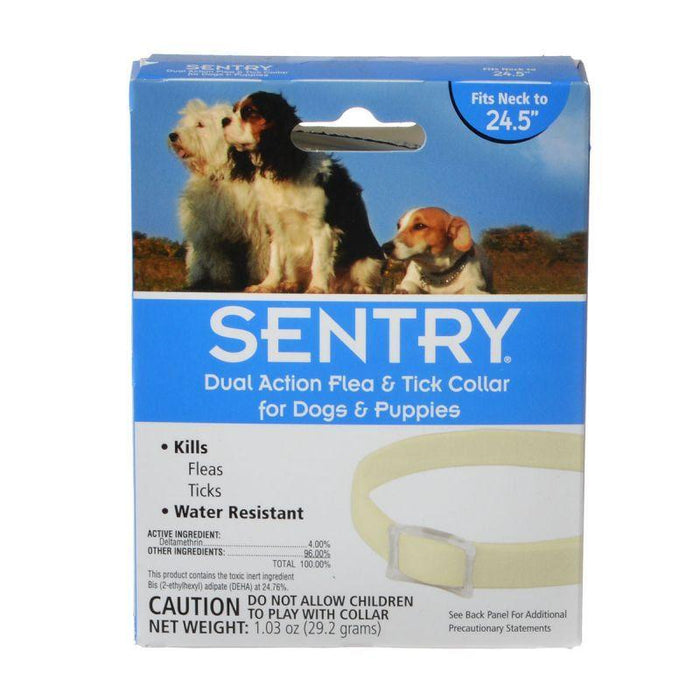 Sentry Dual Action Flea & Tick Collar for Dogs - AnimalWiz.com