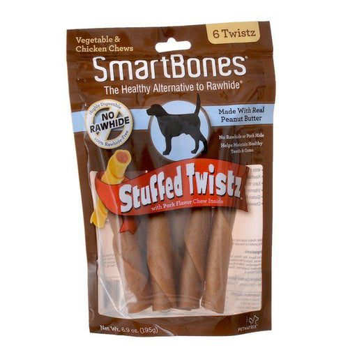 SmartBones Stuffed Twistz with Real Peanut Butter - AnimalWiz.com