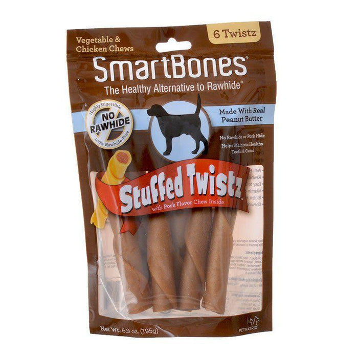 SmartBones Stuffed Twistz with Real Peanut Butter - AnimalWiz.com