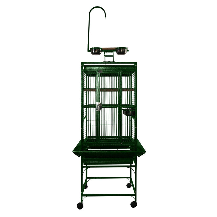 A&E Cage Company 18X18 PLAYTOP 5/8" BAR SPACING 48 LB Bird Cage- 47x20x6 - AnimalWiz.com