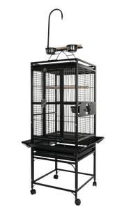 A&E Cage Company 18X18 PLAYTOP 5/8" BAR SPACING 48 LB Bird Cage- 47x20x6 - AnimalWiz.com