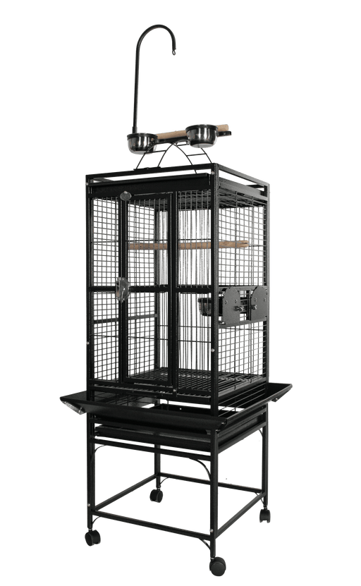 A&E Cage Company 18X18 PLAYTOP 5/8" BAR SPACING 48 LB Bird Cage- 47x20x6 - AnimalWiz.com