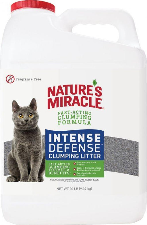 Natures Miracle Intense Defense Fragrance-Free Clumping Cat Litter - AnimalWiz.com