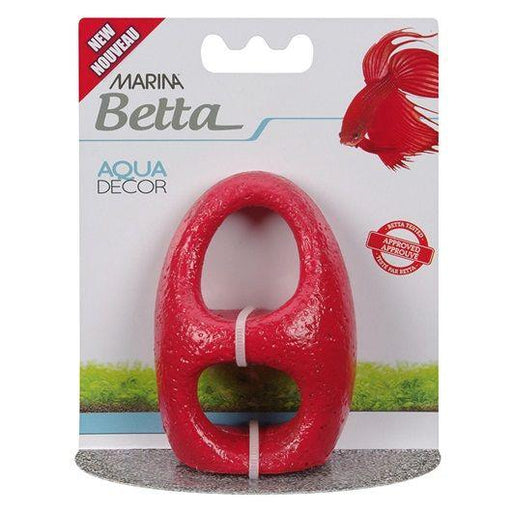 Marina Betta Aqua Decor - Red Stone Archway - AnimalWiz.com