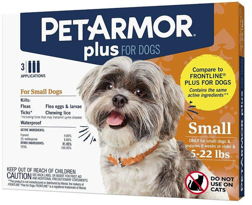 PetArmor Plus Flea and Tick Treatment for Small Dogs (5-22 Pounds) - AnimalWiz.com