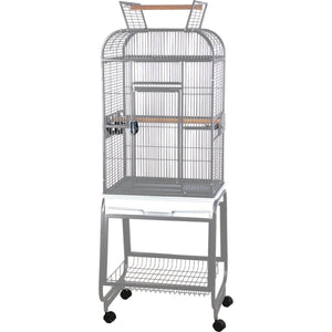 A&E Cage Company 22"x17" Open Flat Top with Plastic Base 55 LB Bird Cage- 40x26x8 - 644472005356
